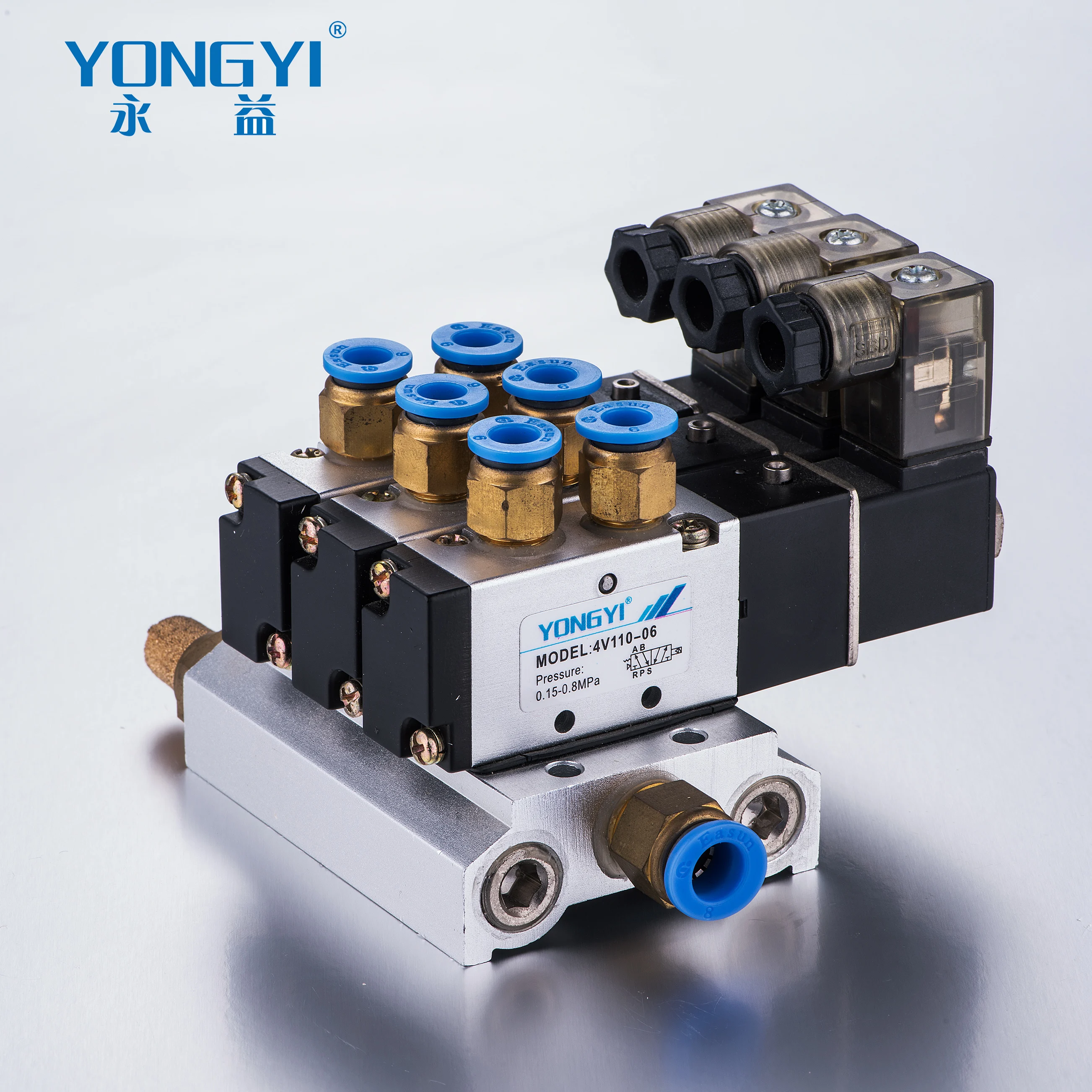 4V,4A series solenoid valve  base plate Manifold base 200M2F