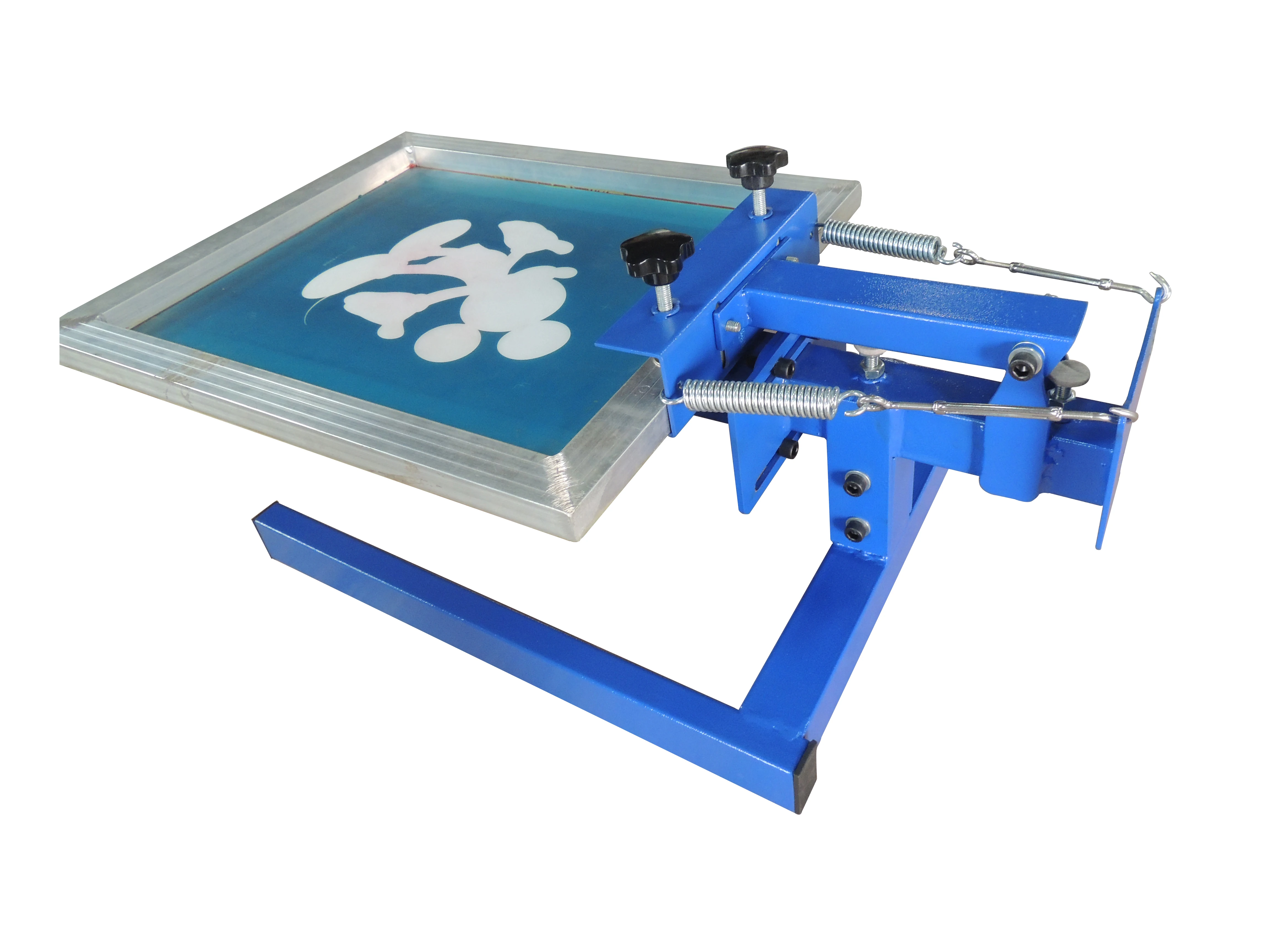 simple 1 color 1 station hand manual screen printer DIY flat surface direct T shirt clothes printing machine