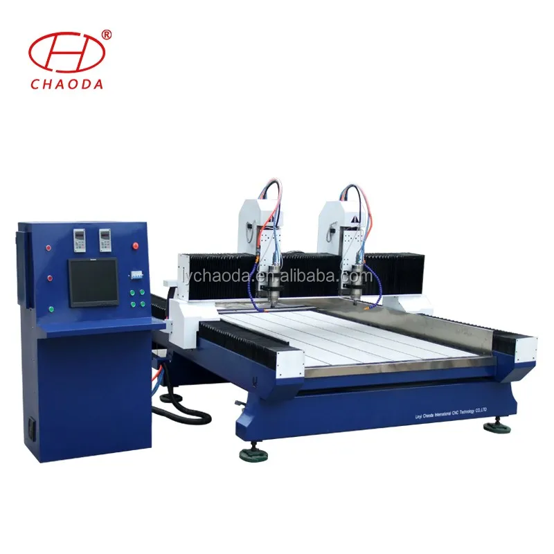 Low cost JCS1325 1 head, 2 head, 3 head cnc stone milling engraving carving machine