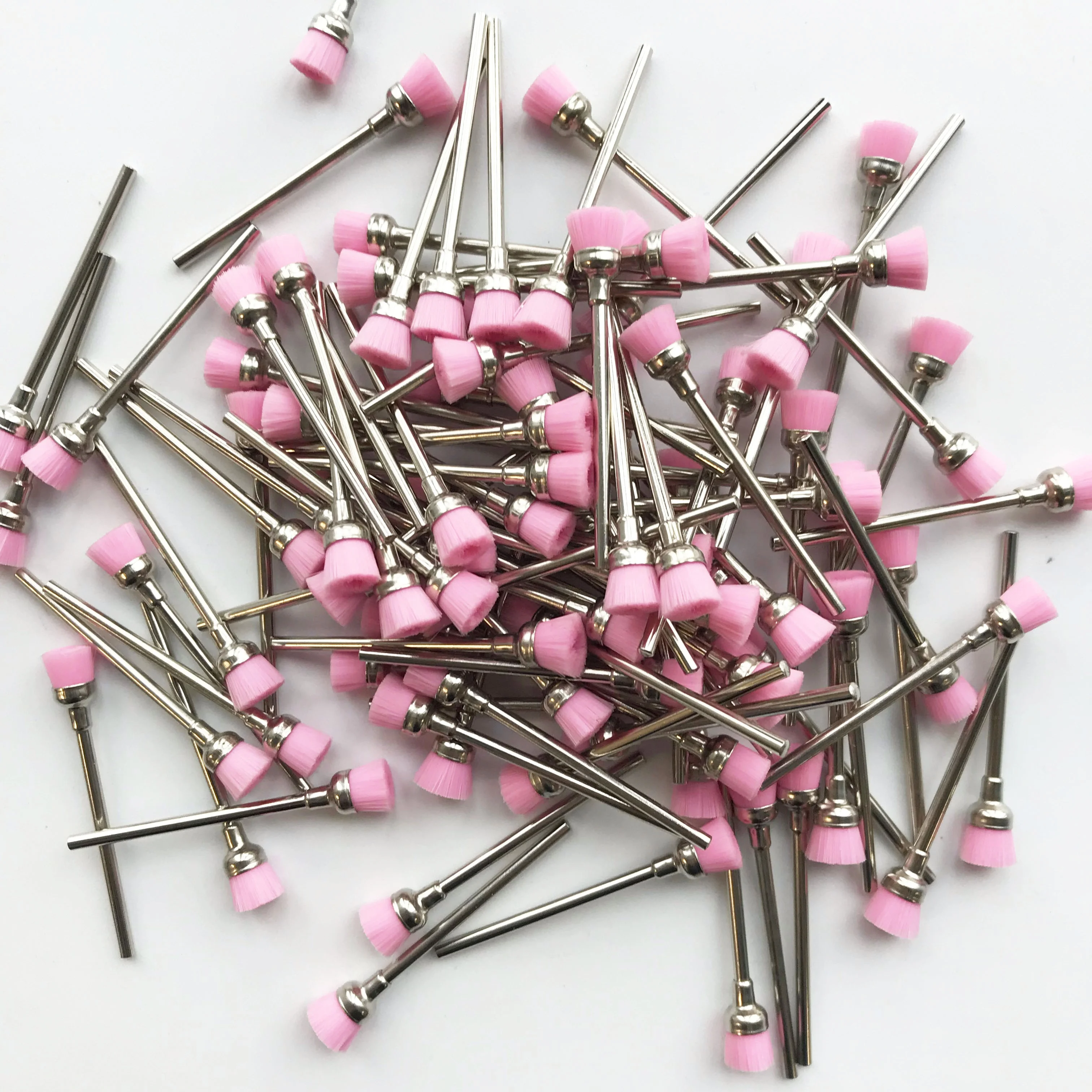 White pink blue purple yellow nylon manicure pedicure nail acrylic gel scrap clean brush