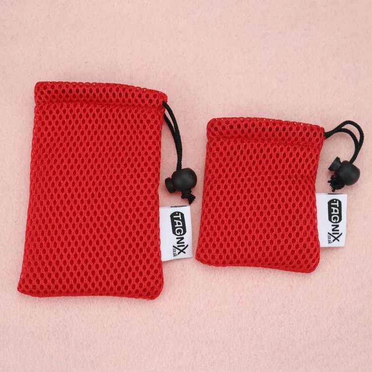 Custom Label Eco Polyester Soap Packaging Net Mesh Pouch Small Drawstring Nylon Mesh Bag for Soap