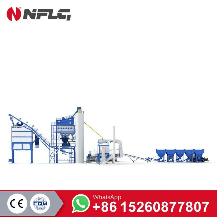 Mobile Mini 60tph Portable Asphalt hot Mix Plant In Hai Thong