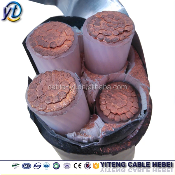 underground electrical armoured cable 4 core power cable 25mm 35mm 50mm 70mm 95mm 120mm 185mm 240mm 300mm power cable
