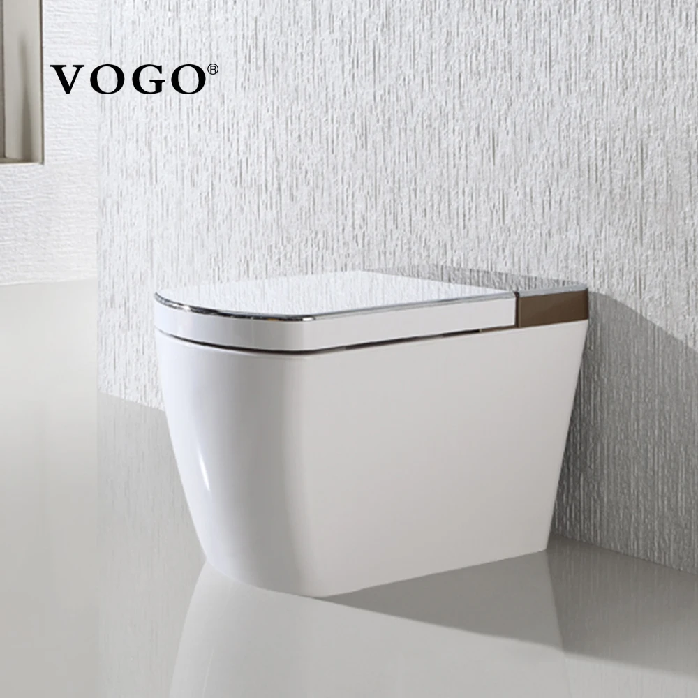 Electric wc gold intelligent bidet smart toilet without tank