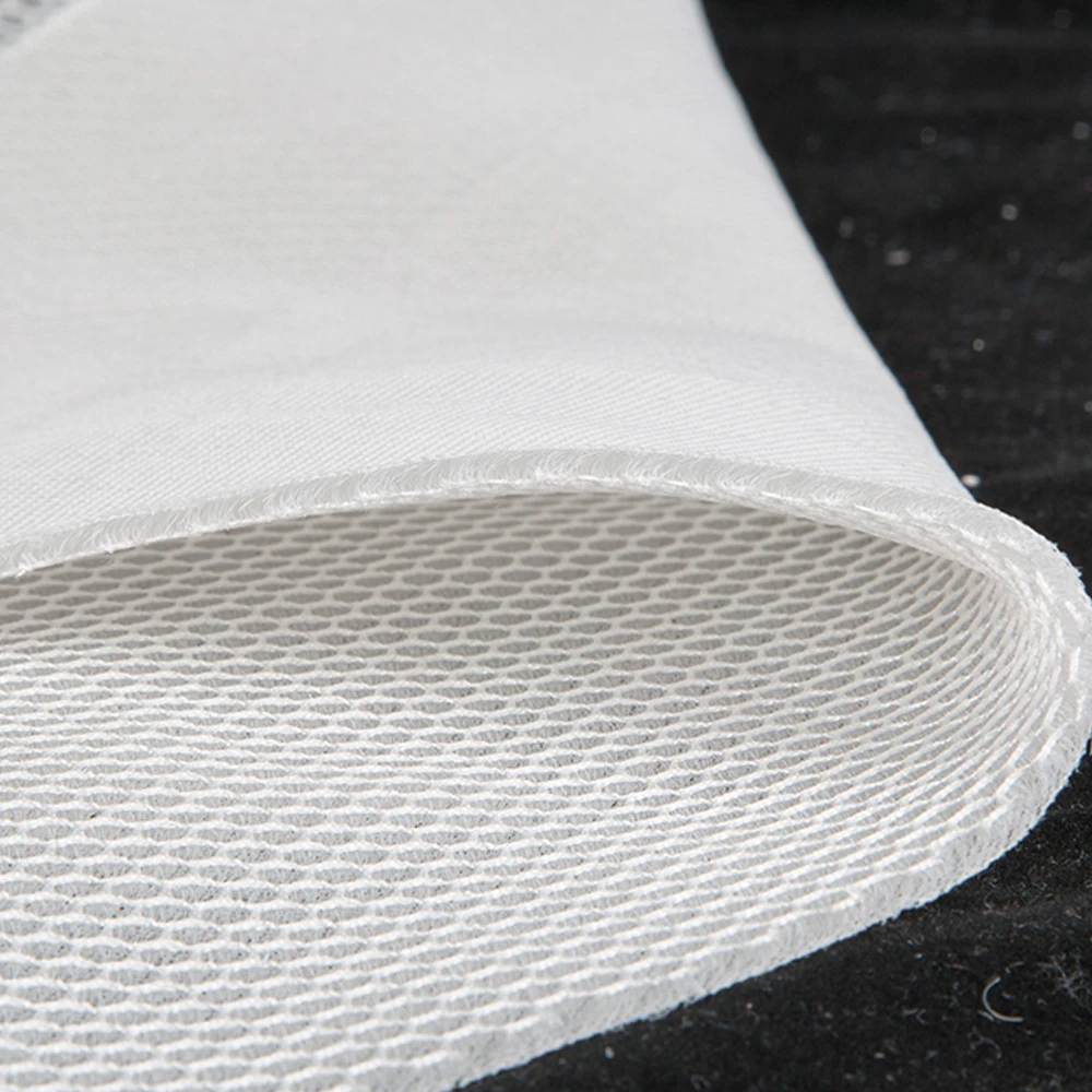 HH-019 100% polyester decorative tulle mesh fabric for bag shoes sport shoes men running