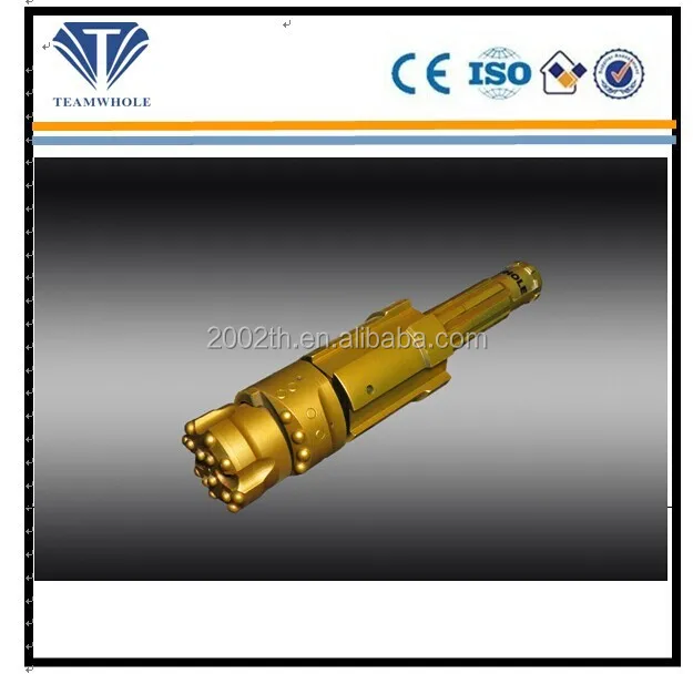 Eccentric overburden casing system with three pieces rock drilling tools