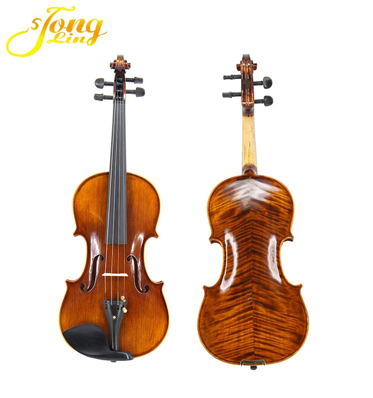 TL004-3 The High Quality Good Natural Flamed Master Professional Violin 4/4