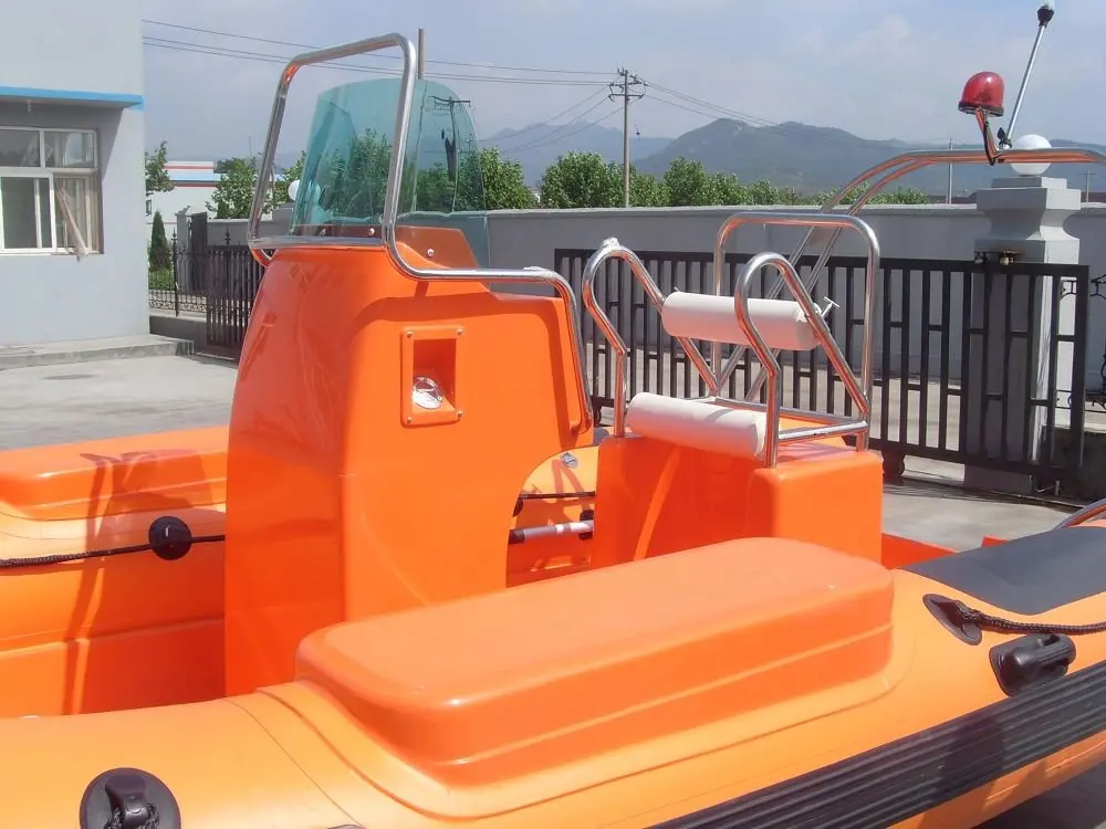 Feishi China 7.3m central console Rigid inflatable boat rib boat