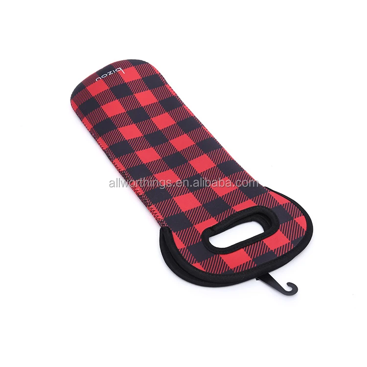 Custom Logo Neoprene 750ml Wine Bottle Holder Single Beer Cooler Bags