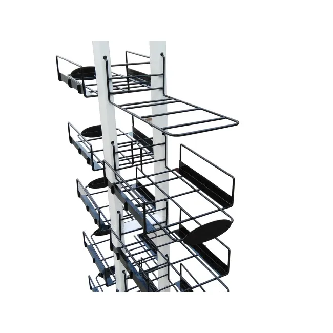 7 Tier Removable Helmet Display Stand Motorcycle Helmet Display Rack