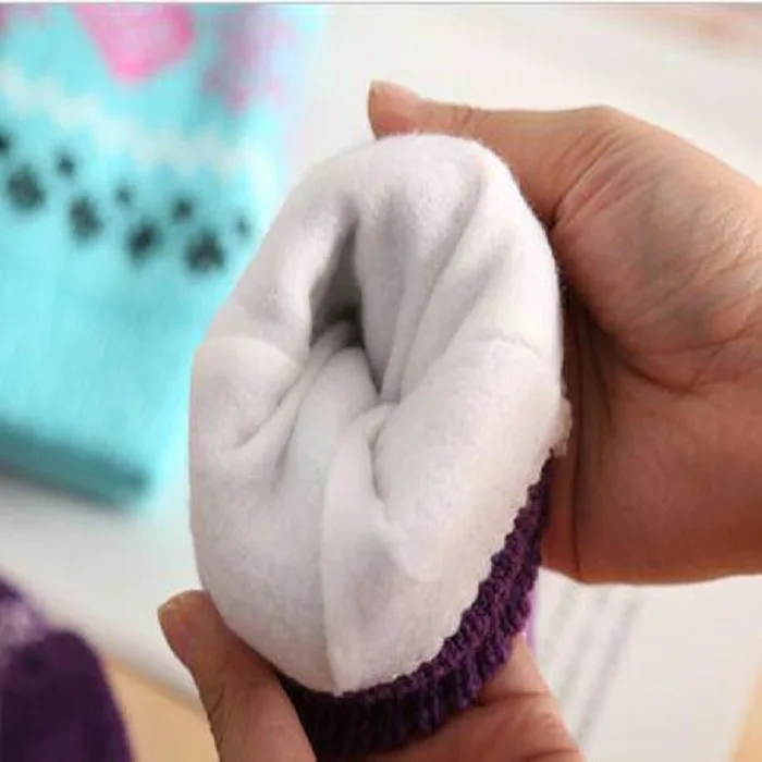 Customize  Adult Knit Winter Gloves Personalized Men Acrylic Knitted  Gloves with Lining for Winter Season