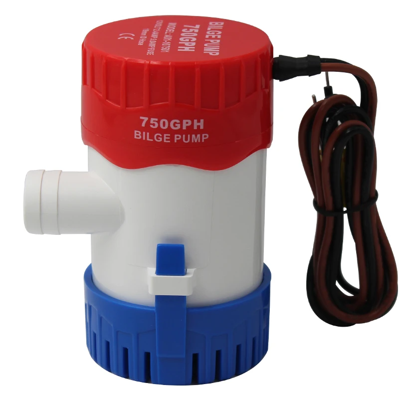
12V/24V Submersible Bilge Pump 750/1100GPH For Marine Boat Caravan RV Round 