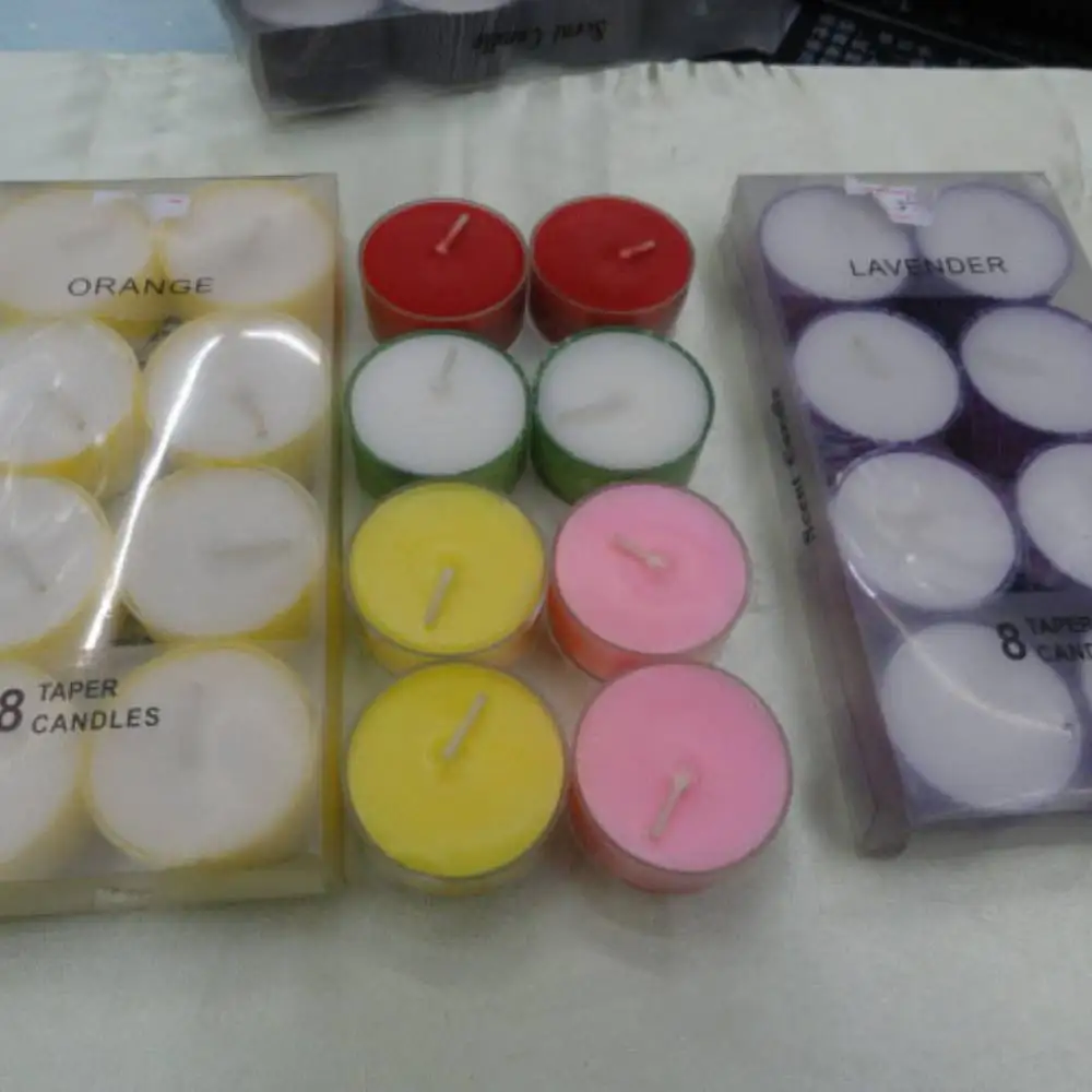 
Candle factory wholesale unscented white tea light candle 