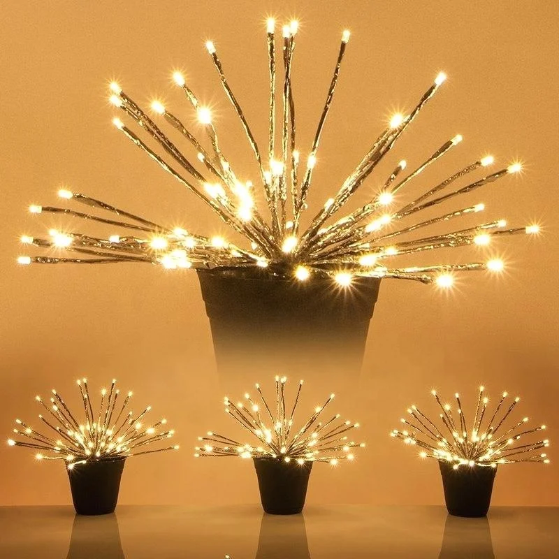 Evermore Home Garden Wedding 3D Outdoor Hanging Twig Tree Blossom decoration christmas led starburst light