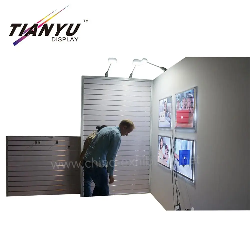 Tian Yu offer  eye catching wooden exhibition booth system modular wooden coated expo stand