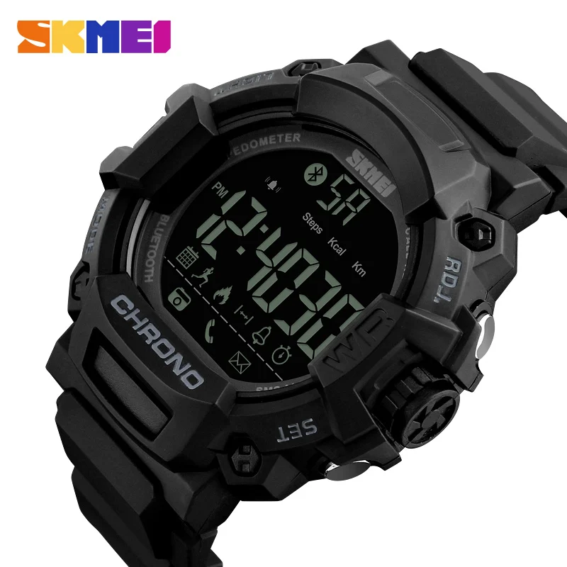 SKMEI 1249 Men Military Smart Watch Chronograph Calorie Pedometer Sports Watches Reminder Digital Wristwatches
