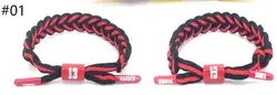 Wholesale basketball stars name shoe lace men braided bracelet