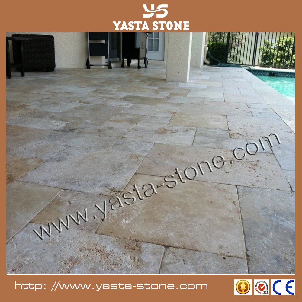 Antique flooring color beige travertine marble price