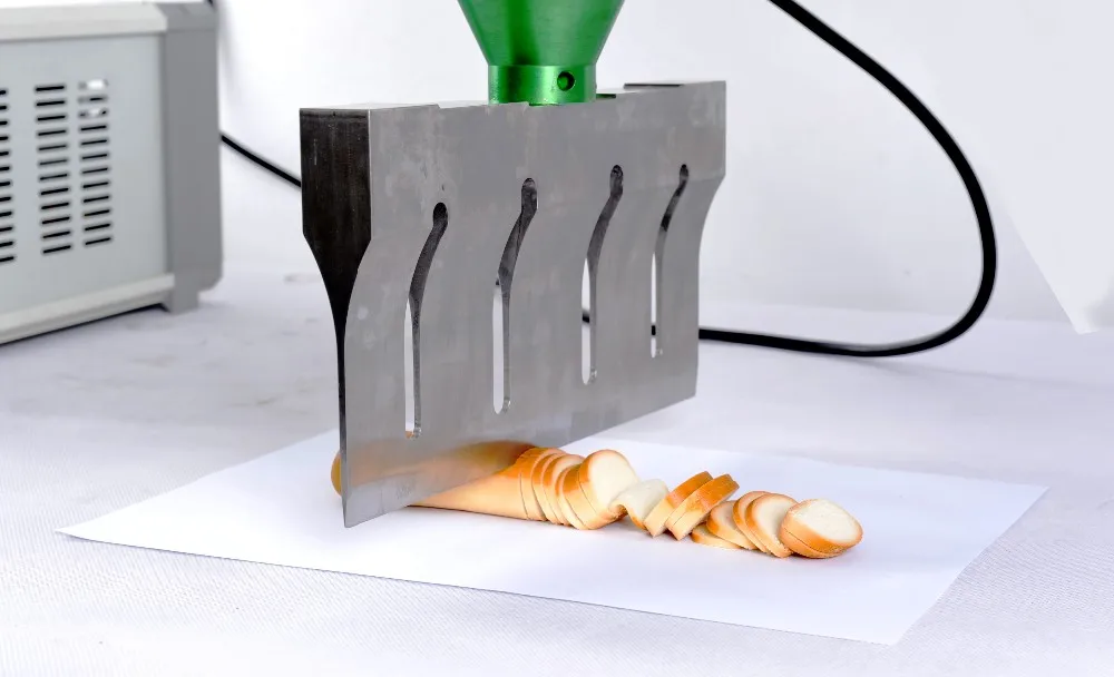 Food industry 20khz ultrasound candy cake pizza food slice equipment cheese making machine food cutter ultrasonic cake cutter