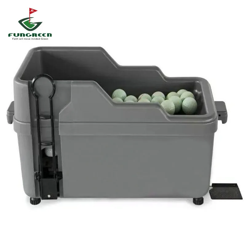 FUNGREEN Semi-auto Golf Ball Dispenser Half Automatic Golf Club Organizer No Electricity Required Indoor Golf Practice Equipment