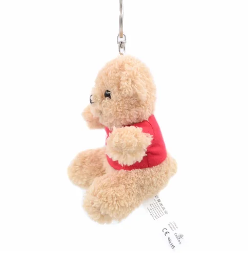 National plush bears keychain bear toy mini teddy bear key chain plush toy i love you souvenir promotion key chain toys