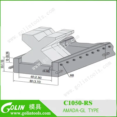 C1050-RS Die holder for holding press brake dies lower die holdes clamps