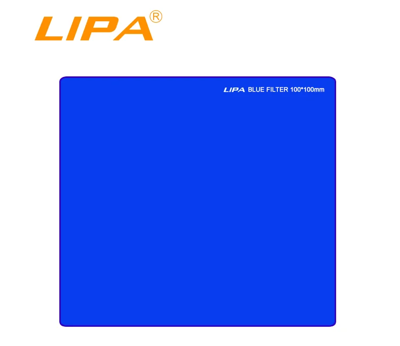 LIPA 100*100 мм квадратный цветной фильтр красный оптический полимерный фильтр