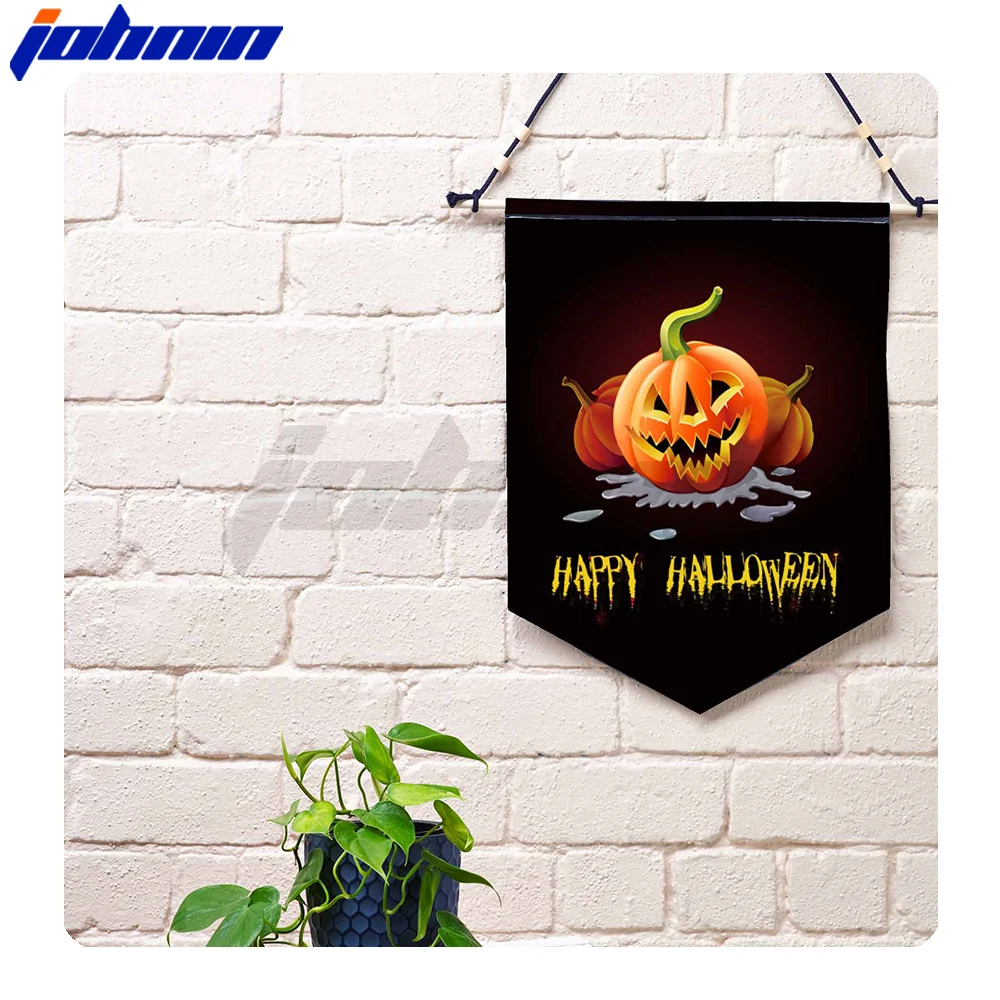 Wholesale custom logo double layer football club pennant exchange hanging flag