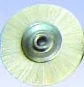 03G22 22mm White Goat Hair Wheel shape polisher Dental Laboratory Polishing Brush