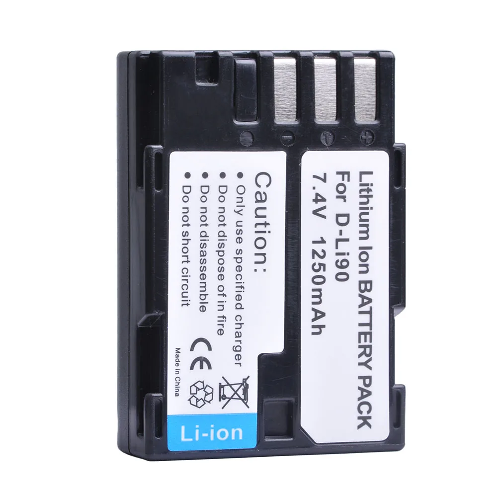 7.4V Digital Battery D-LI90 for Pentax K-01 K-1 K-3 K-5 K-5II K-5IIs K-7 dslr camera