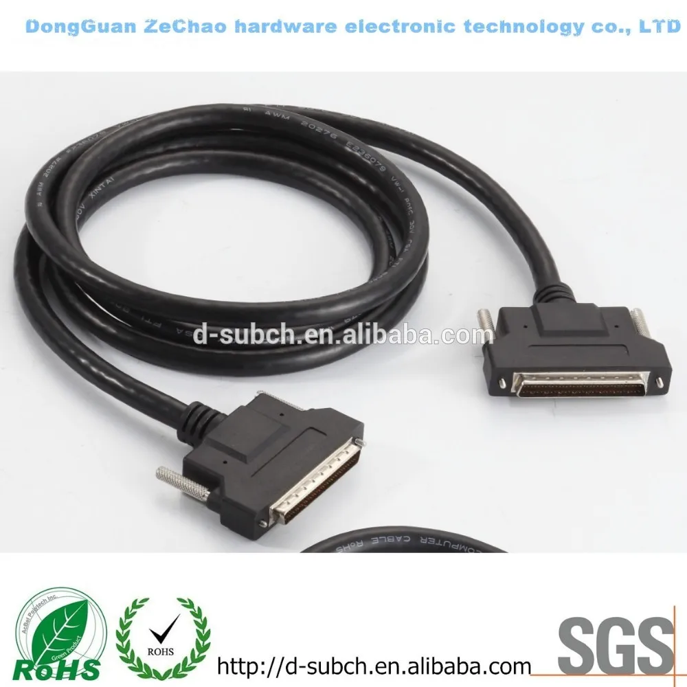 6ft LVD / SE 68-контактный мужчин и SCSI-3 MDB68 мужской ( винт ) кабели