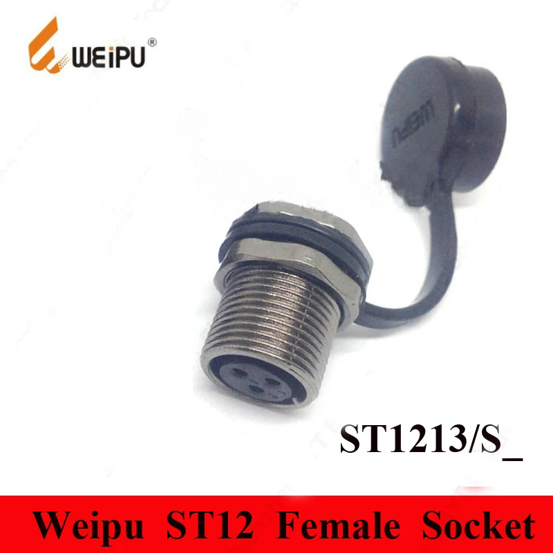 WEIPU ST1210P ST1212S Threaded Coupling IP67 2 3 4 5 6 7 9pin Connector Plug Socket Aviation Cable Female Male ST12 Connector