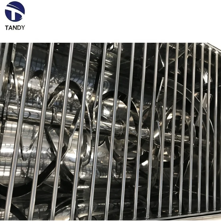 High speed stainless steel chamber washing powder blending ribbon mixer/chemical granule helical blender machine