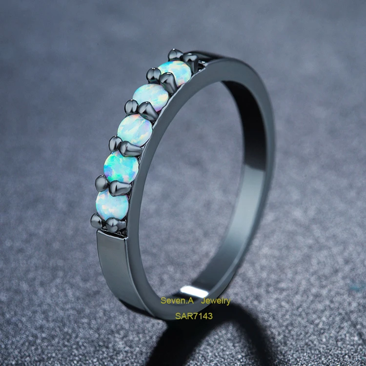 Sevenajewelry SAR7144 Top Sale Manufacture Wholesale New Design Rings Jewelry For Women Saudi Gold Ring Opal