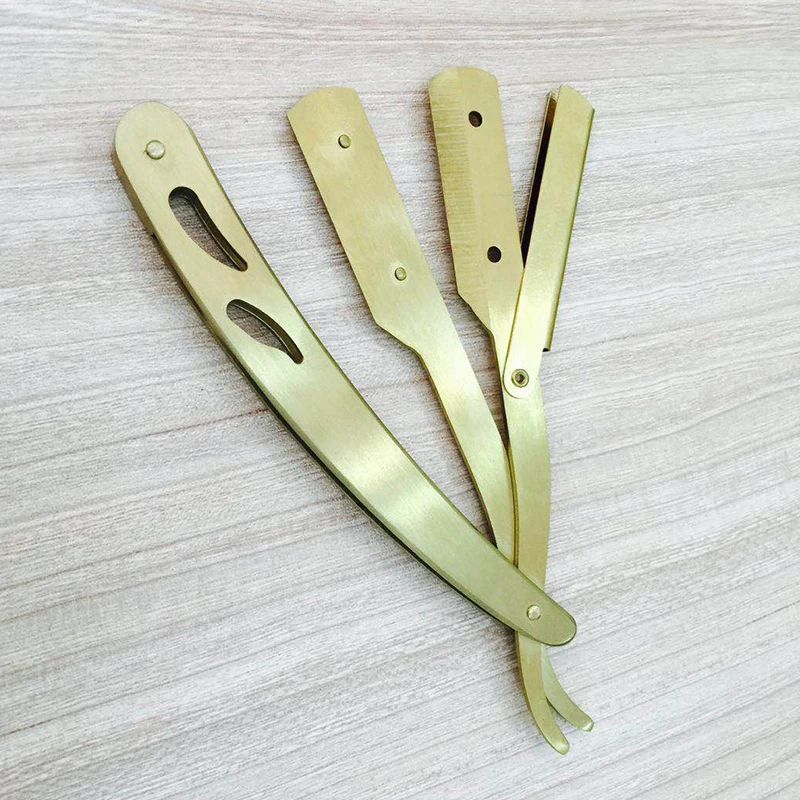 
Custom Folding Stainless Steel Black Barber Straight Razor 