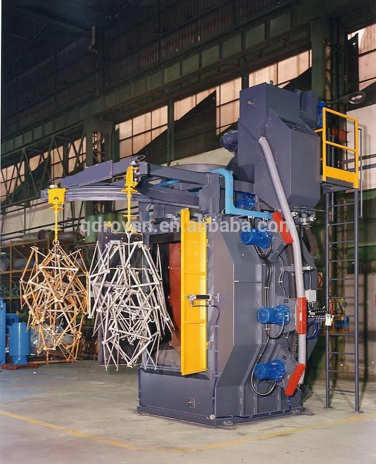 Q37 серия крюк типа дробеструйной обработки машина, пескоструйного аппарата с пылесборником