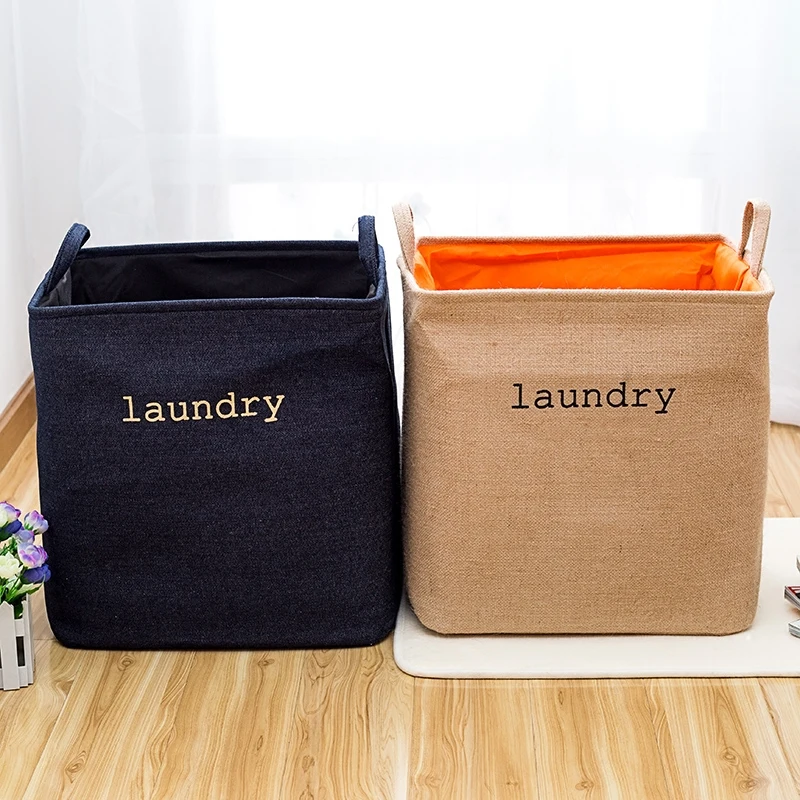 Высокий складной мешок для стирки QJMAX, ручки, водонепроницаемая портативная корзина для стирки, складной мешок для одежды, складная корзина для стирки из ткани