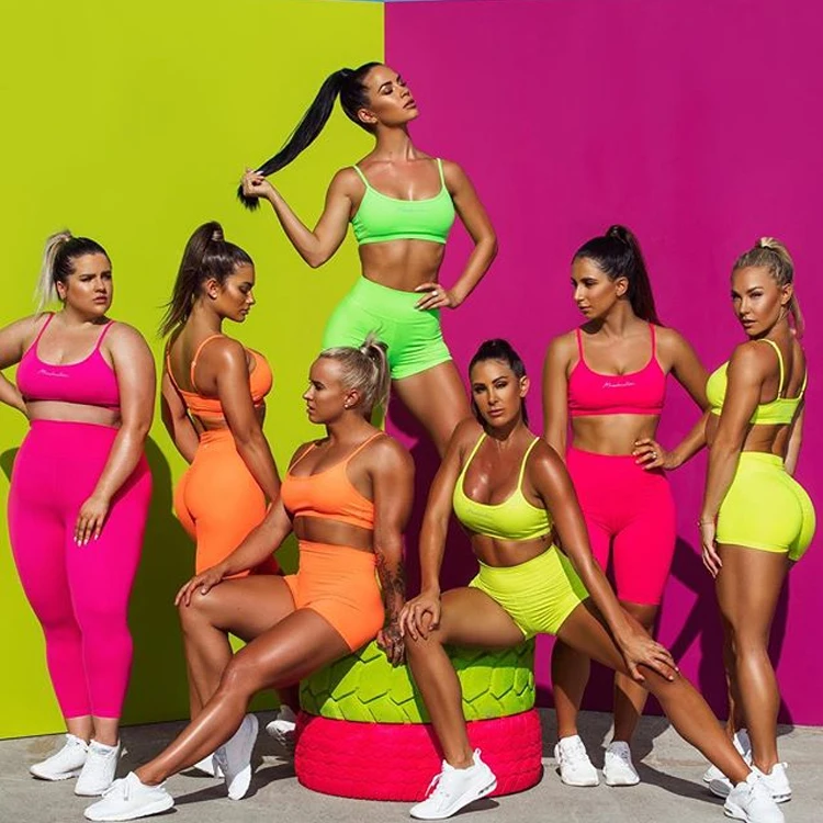 2020 Custom Made Fashion Spandex Running Dry Fit Gym Shorts Women Fitness Yoga Booty Shorts