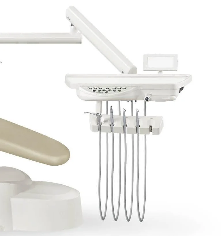 new ST-D520 Down Mounted portable Dental Chair Unit foshan Suntem  with led light