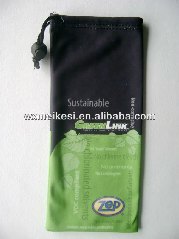 promotional heat transfer printed microfiber mobile phone pouch