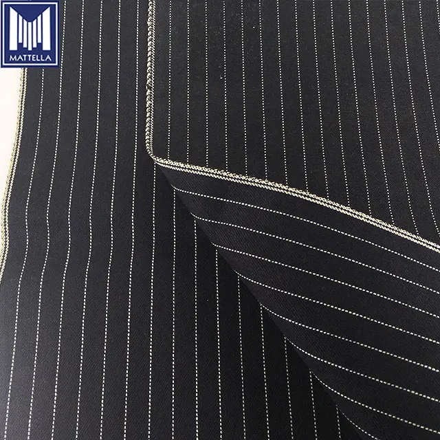 ZLS319 cheap price 100pct cotton drill close selvage black weft striped selvedge denim jeans fabric roll wholesale