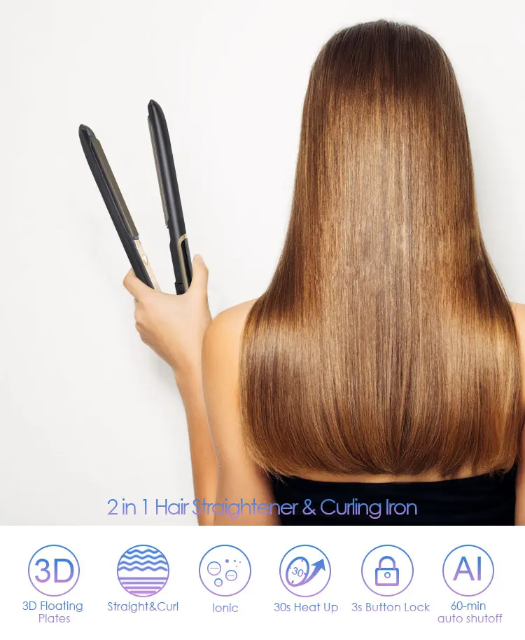 Wholesale LED Digital Display 450F Private Label 1 Inch Titanium Flat Irons