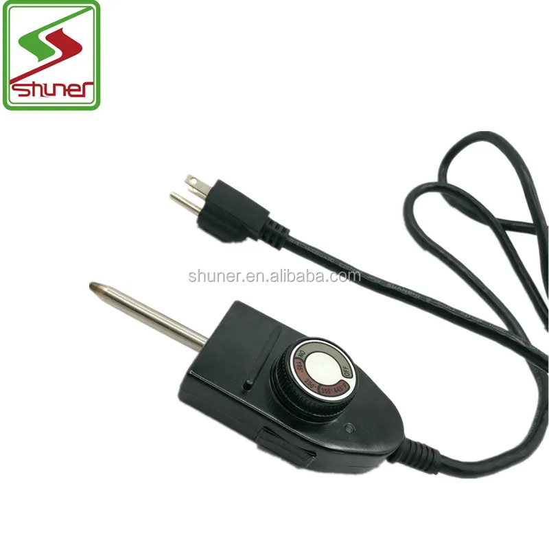 temperature adjusting Electric Grill Power Plug with Thermostat