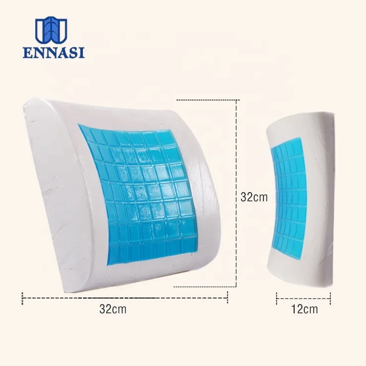 High Quality Cooling Gel Memory Foam Lumbar Back Support Cushion