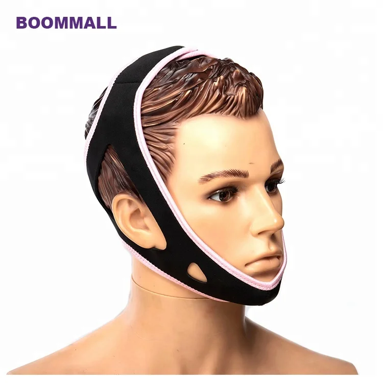 
Wholesales neoprene adjustable anti snore jaw band support unisex stop snoring chin strap 