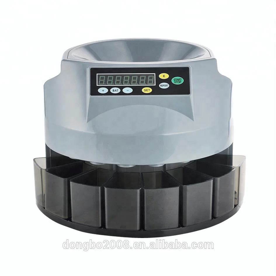 Automatic coin counter coin sorter in grey DB350
