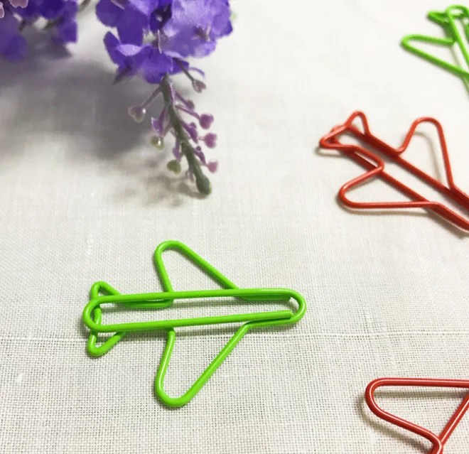 
Stationery Promotional bookmark flamingo bird shape cute metal letter paper clip 