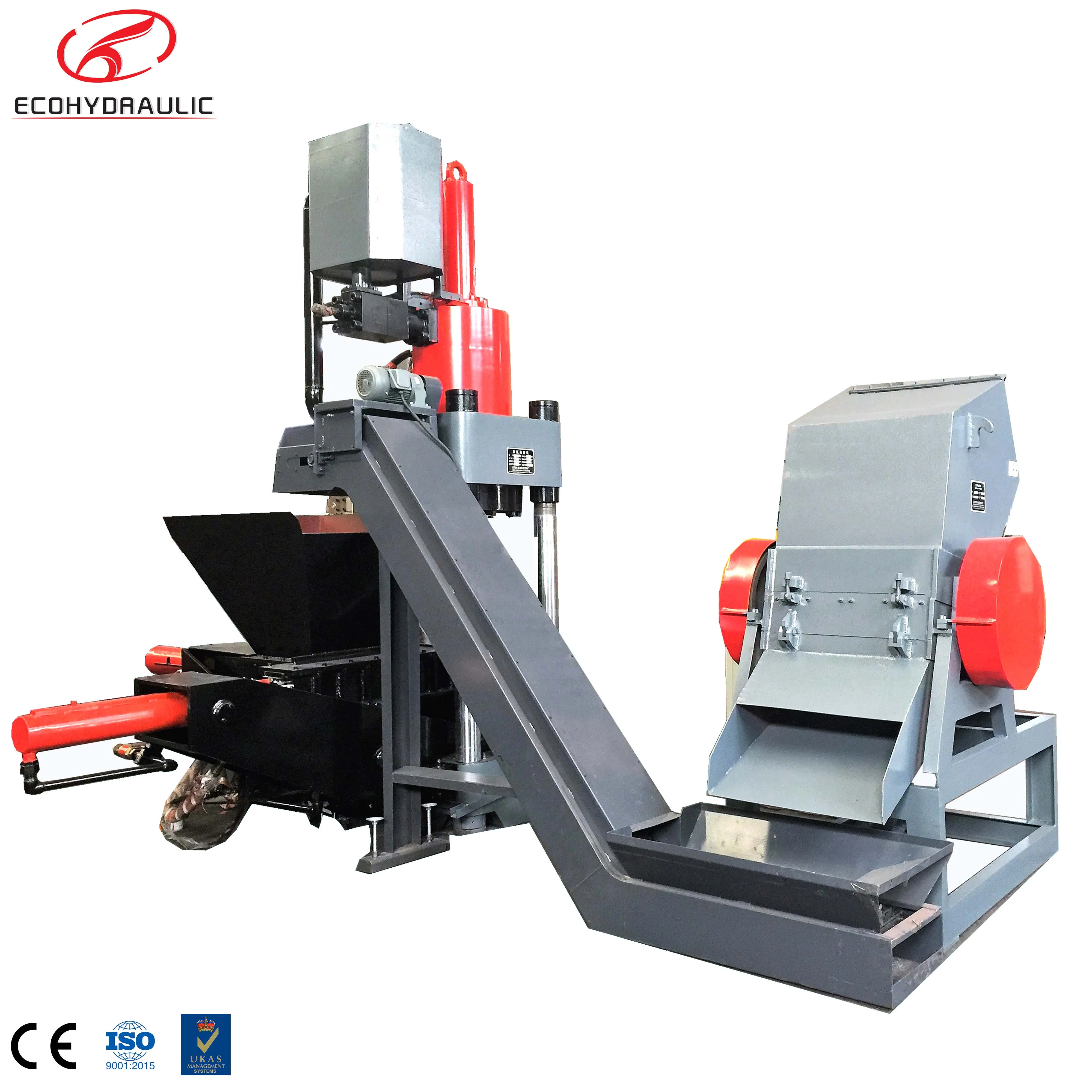 Автоматический вертикальный гидравлический брикетный пресс для чугунных стальных бритвенных чипов