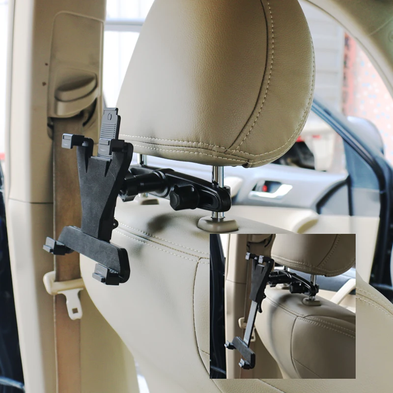 Высококачественный держатель для сотового телефона планшета Регулируемая автомобильная подставка для подголовника Автомобильный держатель для планшета iPad