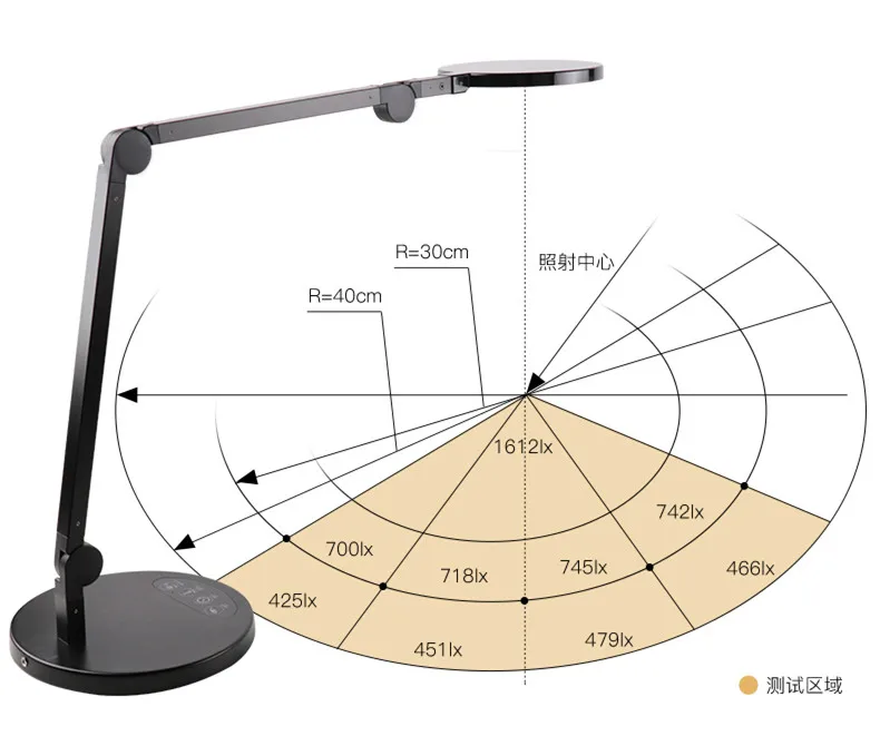 360 degree foldable office lamp led desk lamp with clamp for nails